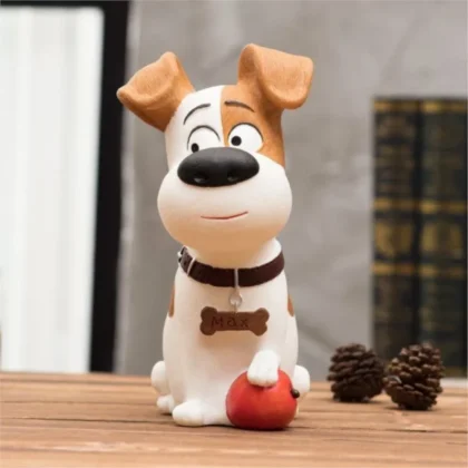 Tirelire Chien Brillante – Vinyle Antichoc et Finition Émail