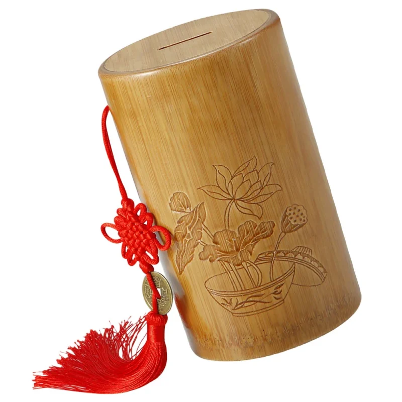 Tirelire Bambou enfant rétro chinoise – Décorative & éducative